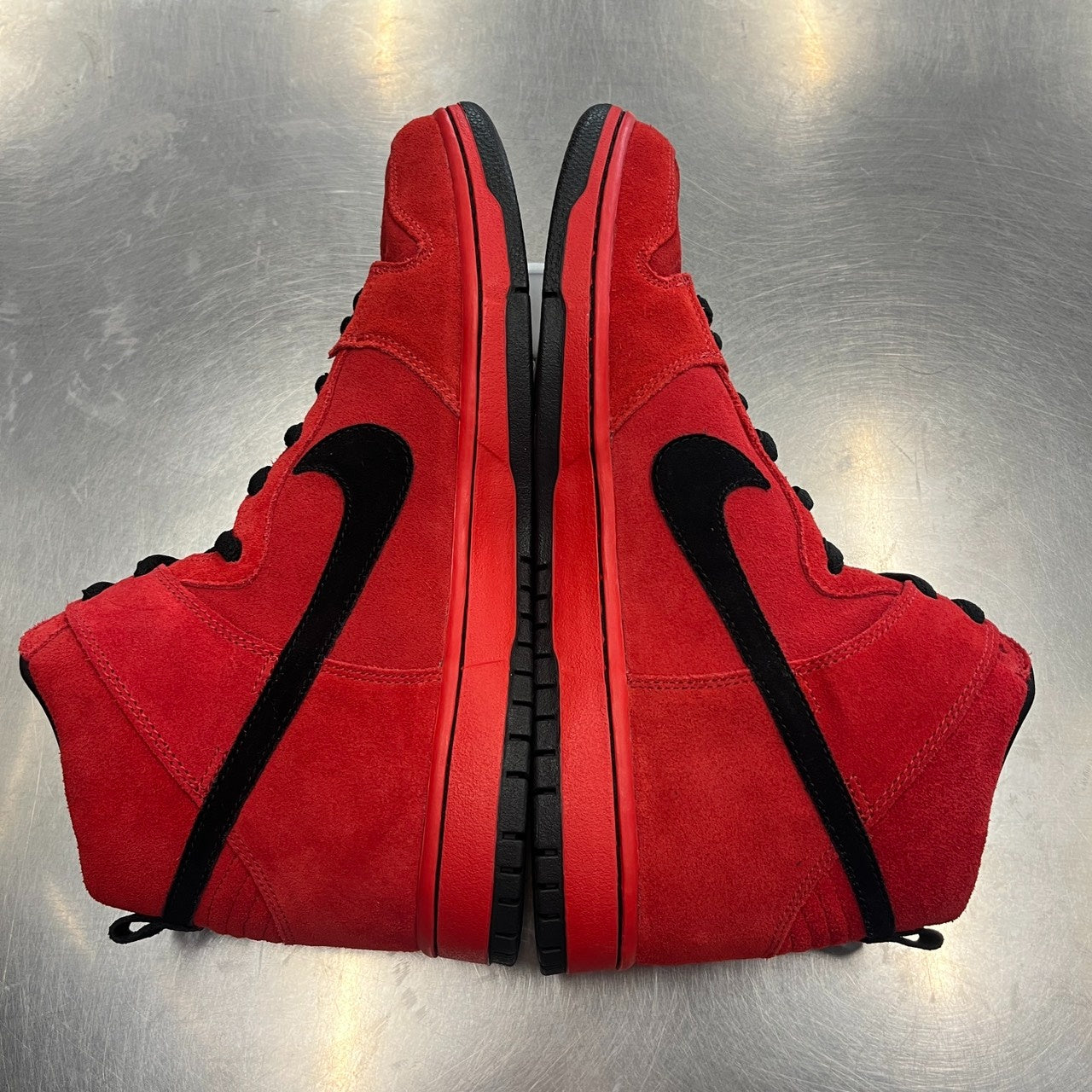 US11】 NIKE SB DUNK HIGH PRO SB Red Devil 305050-600 【USED 