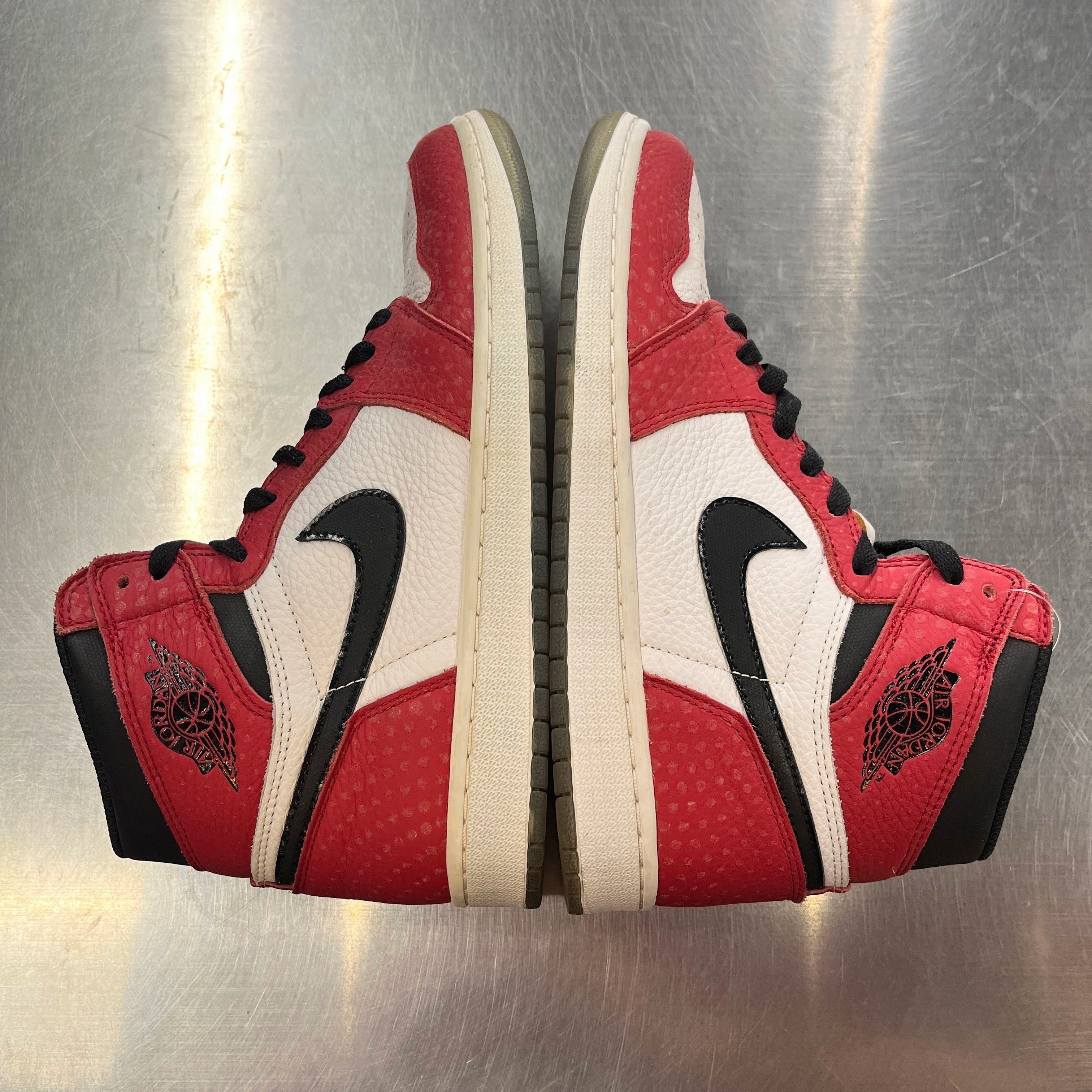 【US9】 AIR JORDAN 1 RETRO HIGH OG Spider-Man Origin Story 555088-602 【USED】