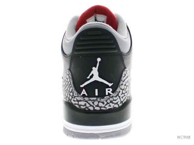 【US8.5】 AIR JORDAN 3 RETRO Black Cement 136064-010 【DS】