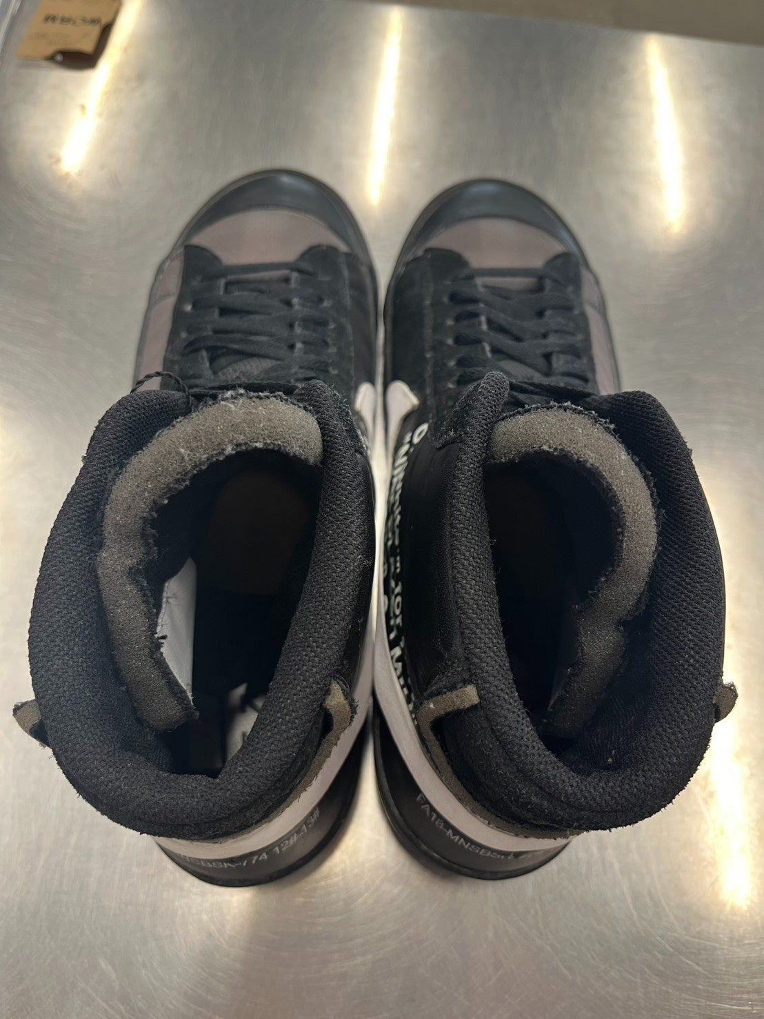 【US12】 NIKE THE:10 BLAZER MID OFF WHITE AA3832-001 【USED】