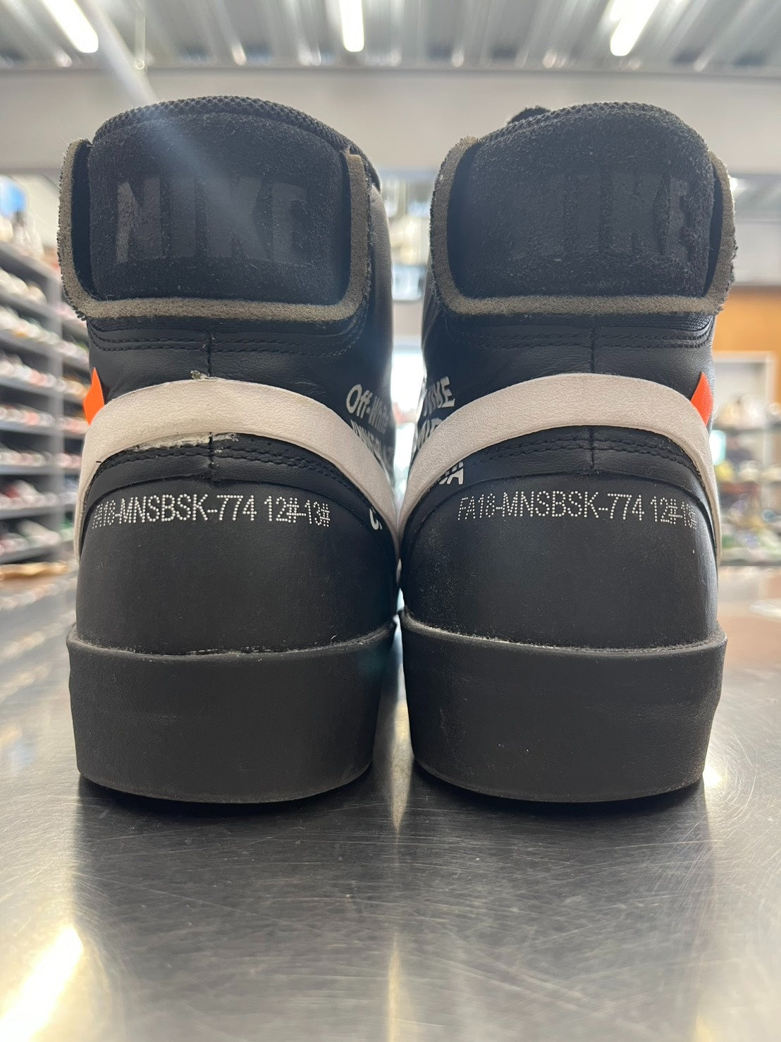 【US12】 NIKE THE:10 BLAZER MID OFF WHITE AA3832-001 【USED】
