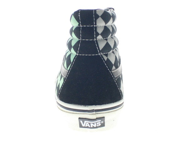 【US10】 VANS SK8-HI BK CHECK V38-J671 【DS】
