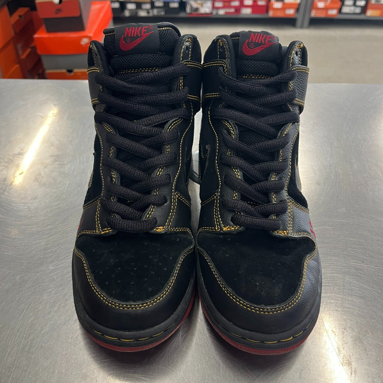 【US9】 NIKE SB DUNK HIGH PRO SB Unlucky 305050-001 【USED】