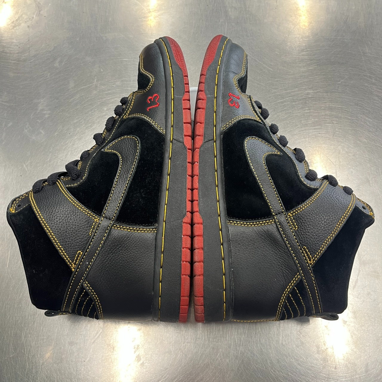 【US9】 NIKE SB DUNK HIGH PRO SB Unlucky 305050-001 【USED】