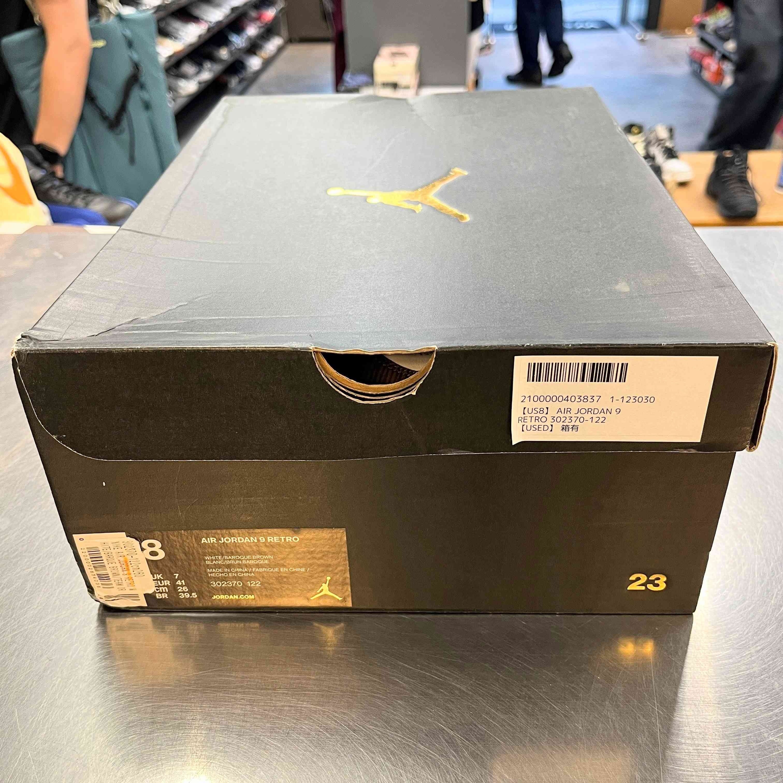 【US8】 AIR JORDAN 9 RETRO 302370-122 【USED】