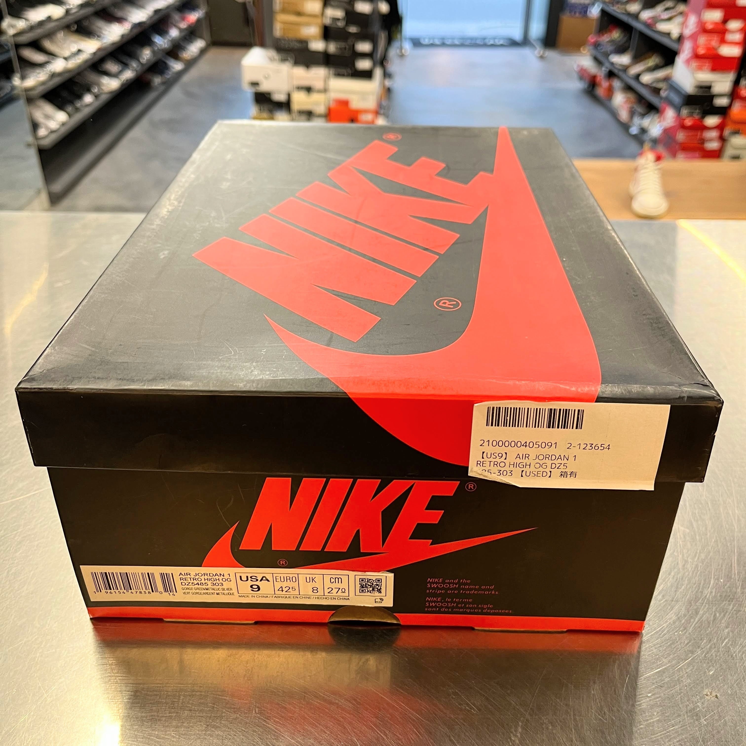【US9】 AIR JORDAN 1 RETRO HIGH OG DZ5485-303 【USED】