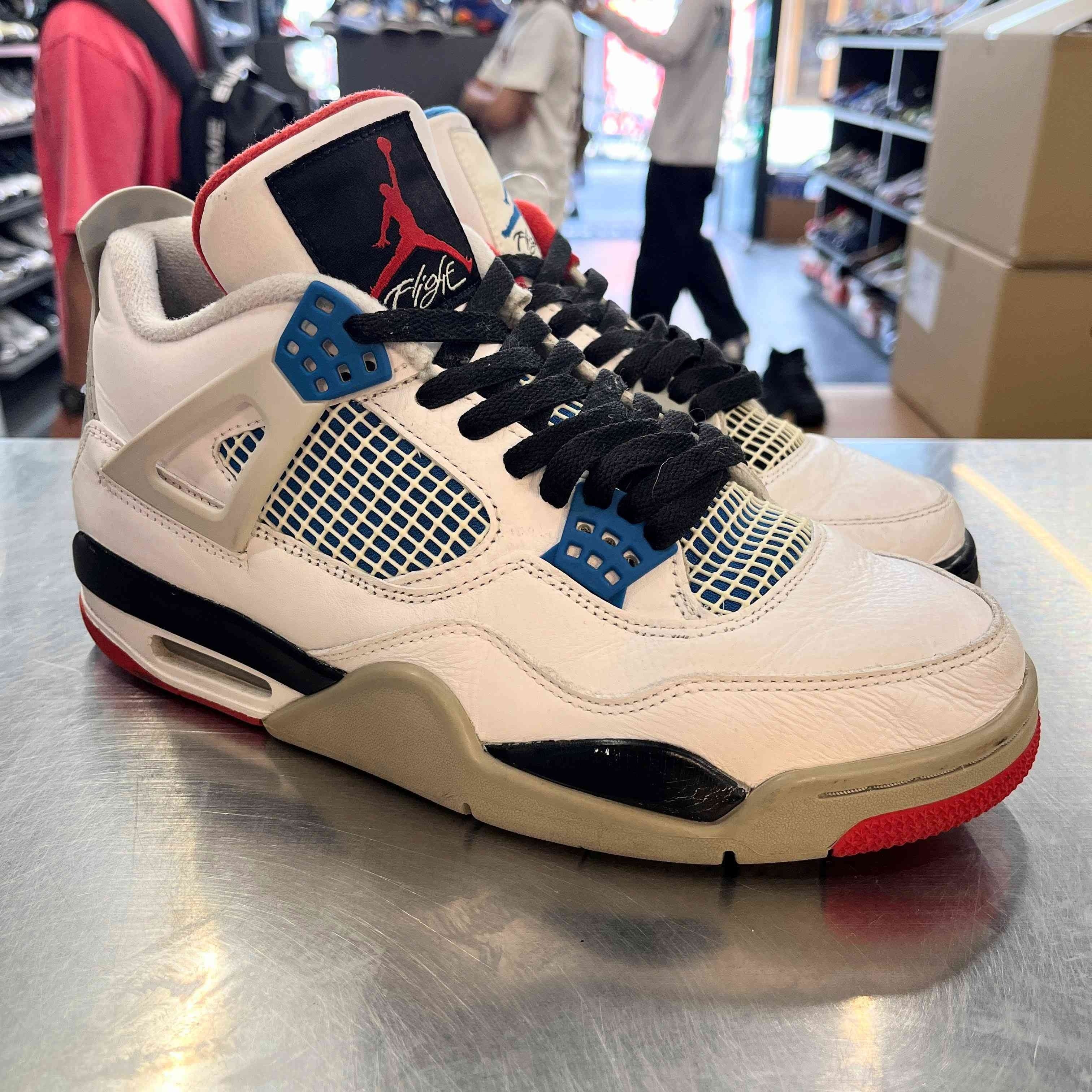 【US9】 AIR JORDAN 4 RETRO SE WHAT THE 4 CI1184-146 【USED】