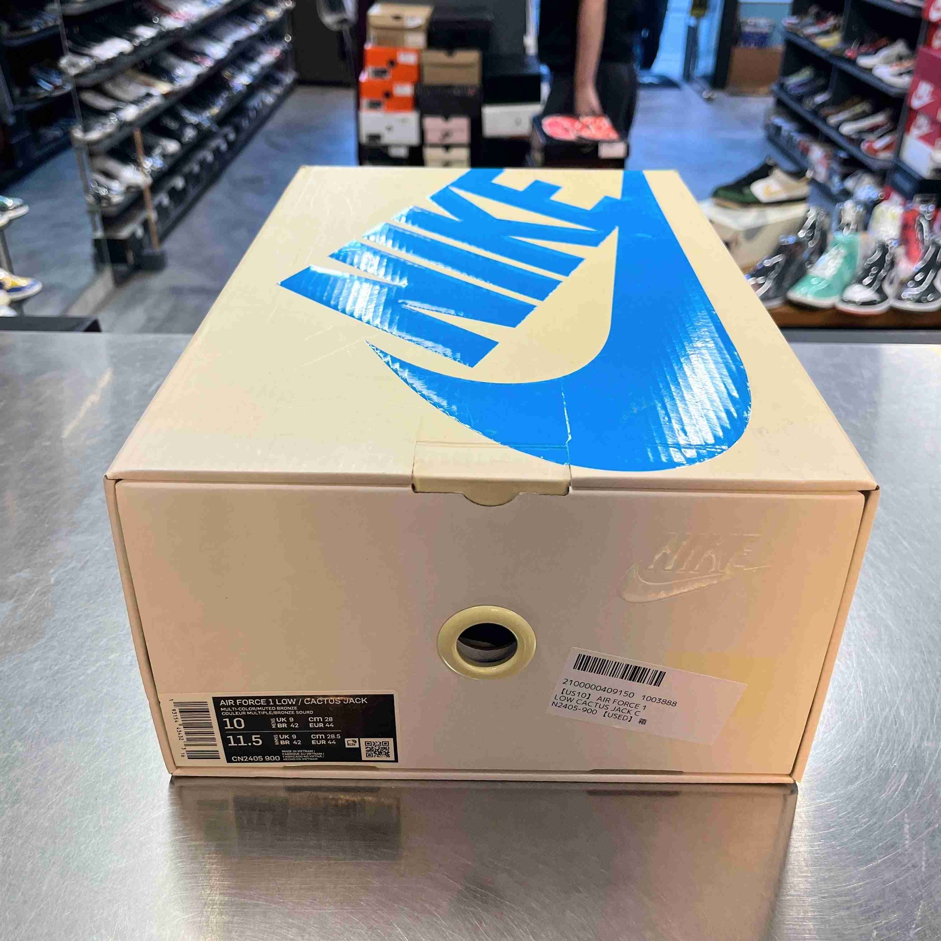 【US10】 AIR FORCE 1 LOW CACTUS JACK CN2405-900 【USED】