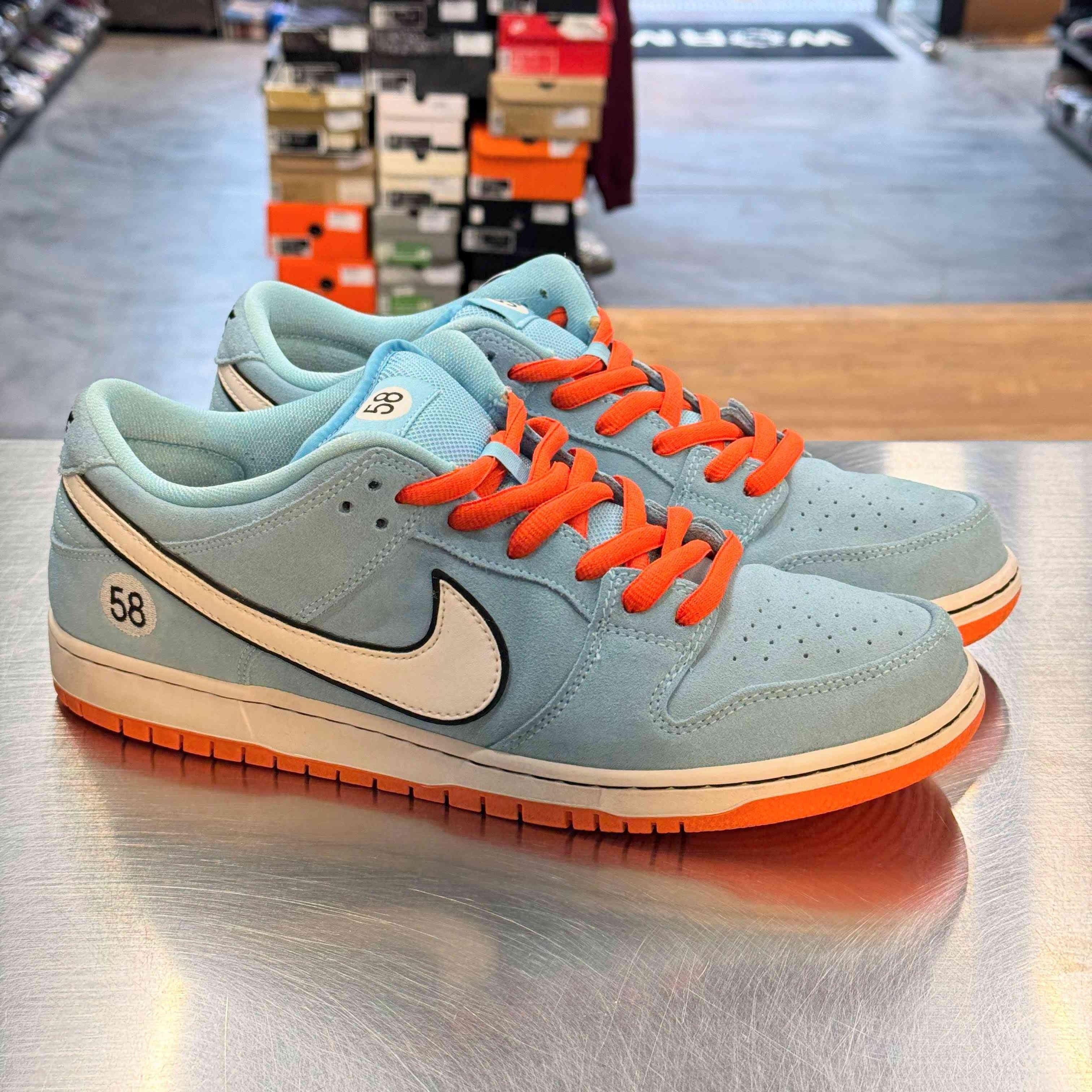 US12】 NIKE SB SB DUNK LOW PRO GULF RACING BQ6817-401 【USED 