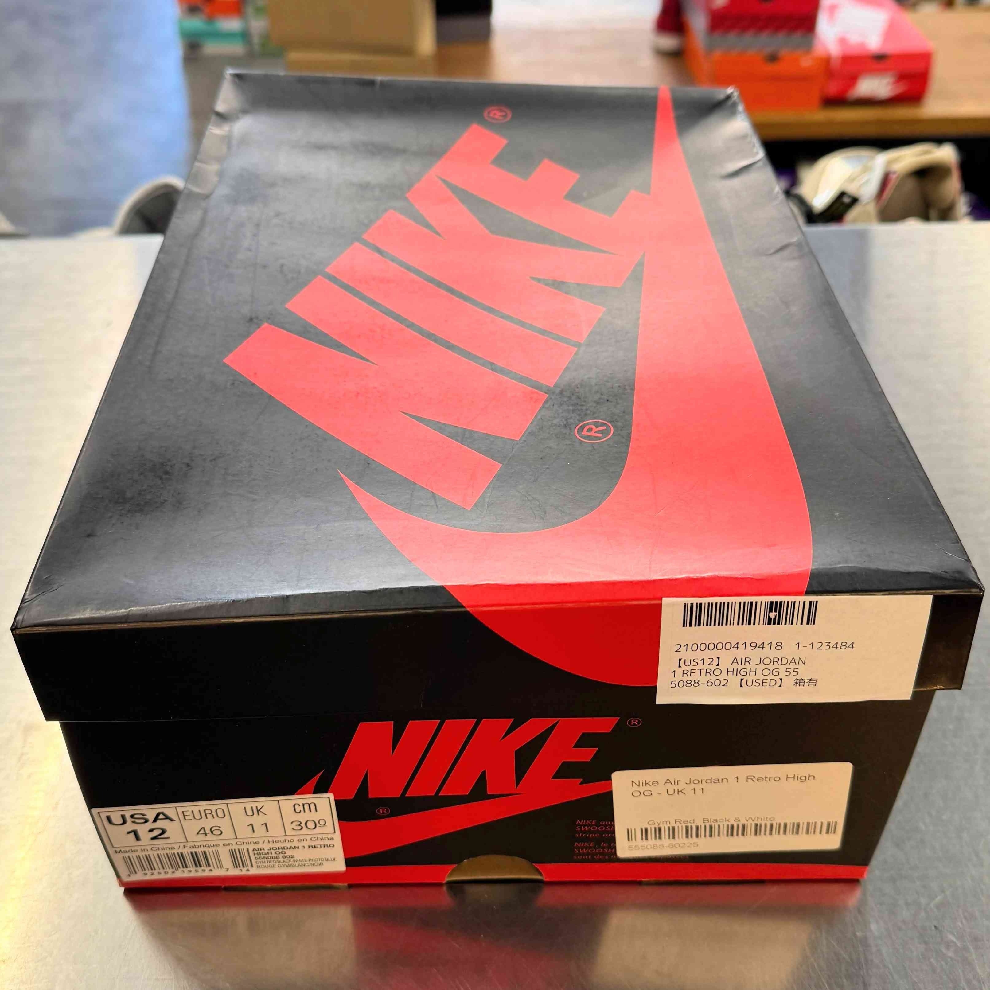 【US12】 AIR JORDAN 1 RETRO HIGH OG 555088-602 【USED】