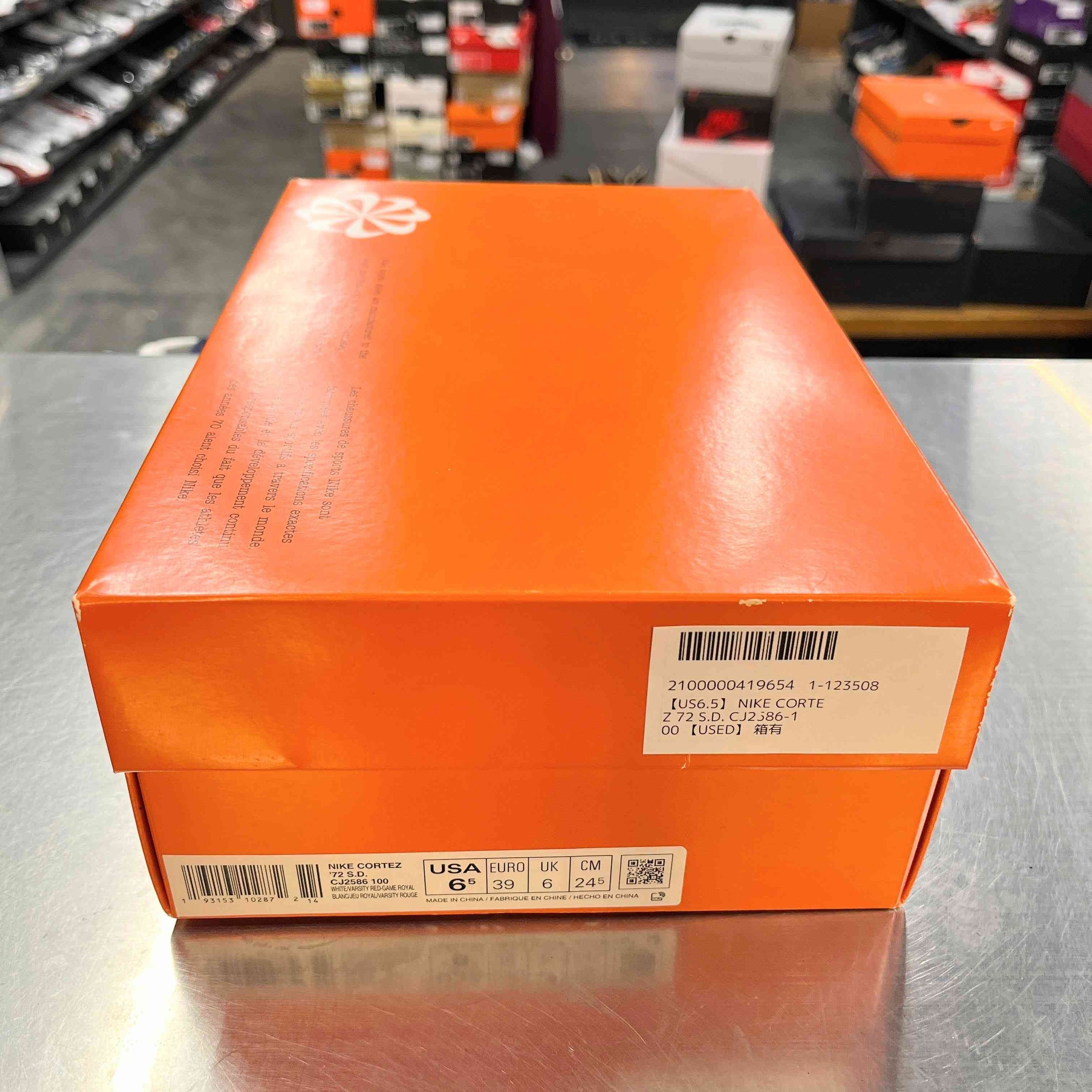 【US6.5】 NIKE CORTEZ 72 S.D. CJ2586-100 【USED】