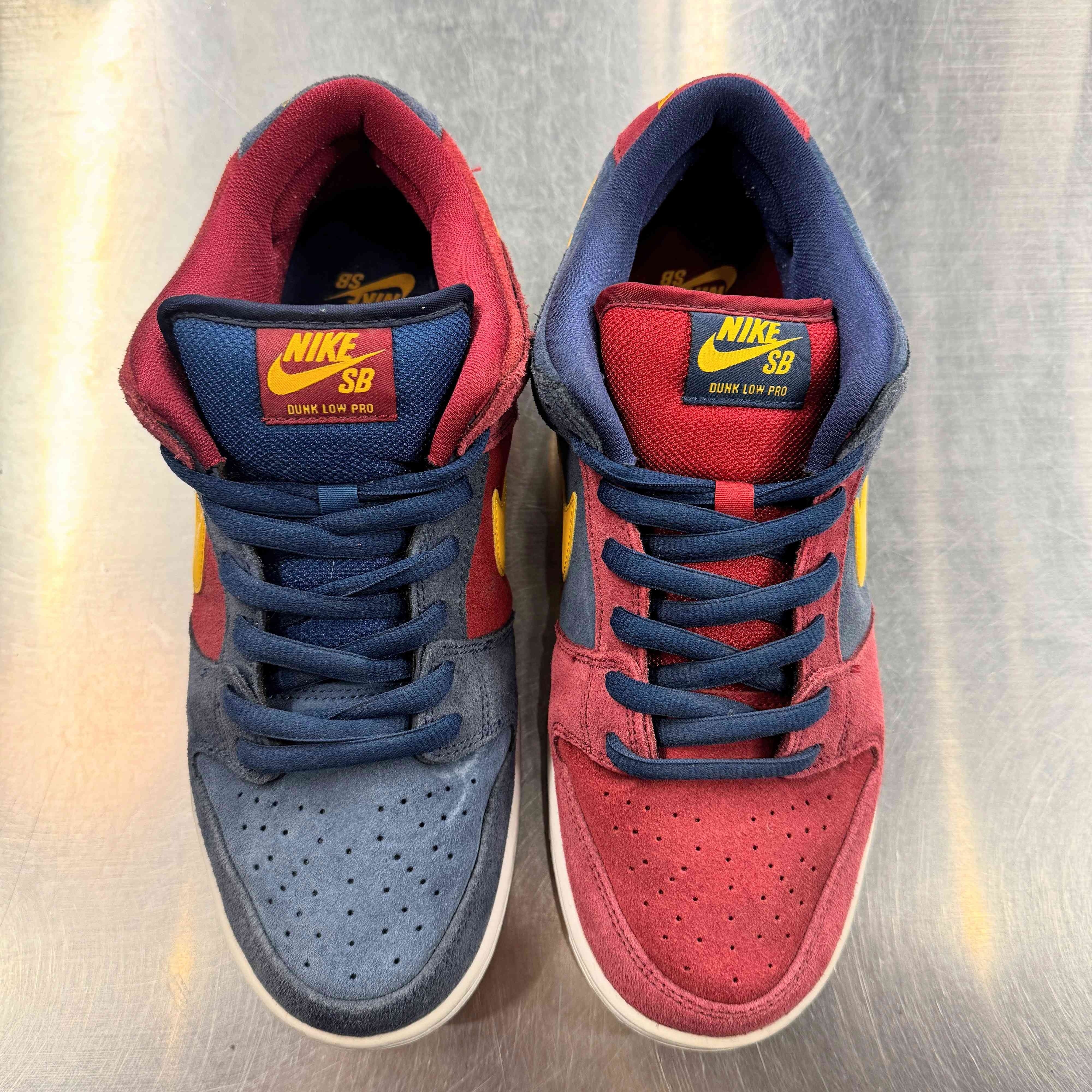【US10】 NIKE SB SB DUNK LOW PRO PRM Barcelona DJ0606-400 【USED】