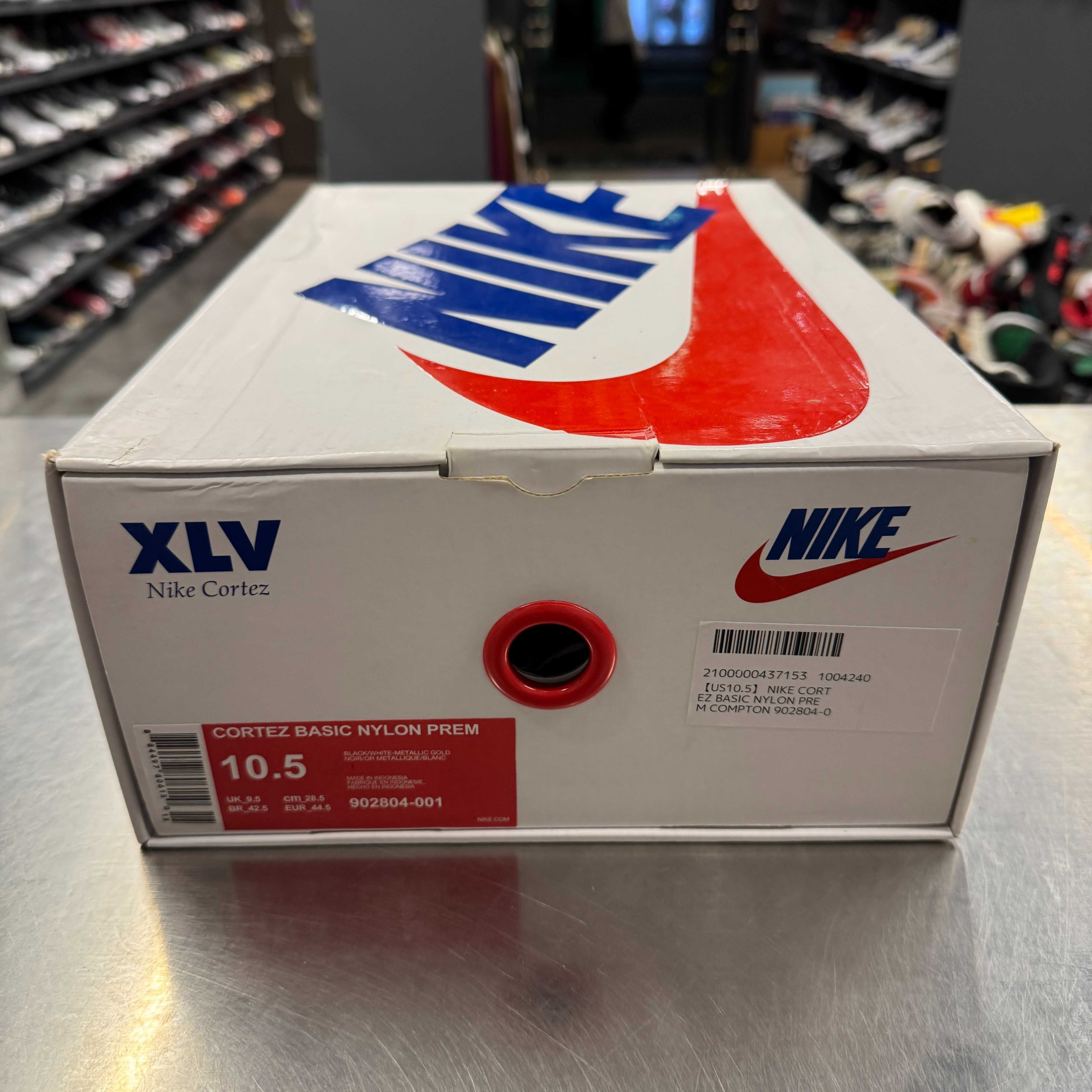 【US10.5】 NIKE CORTEZ BASIC NYLON PREM COMPTON 902804-001 【USED】