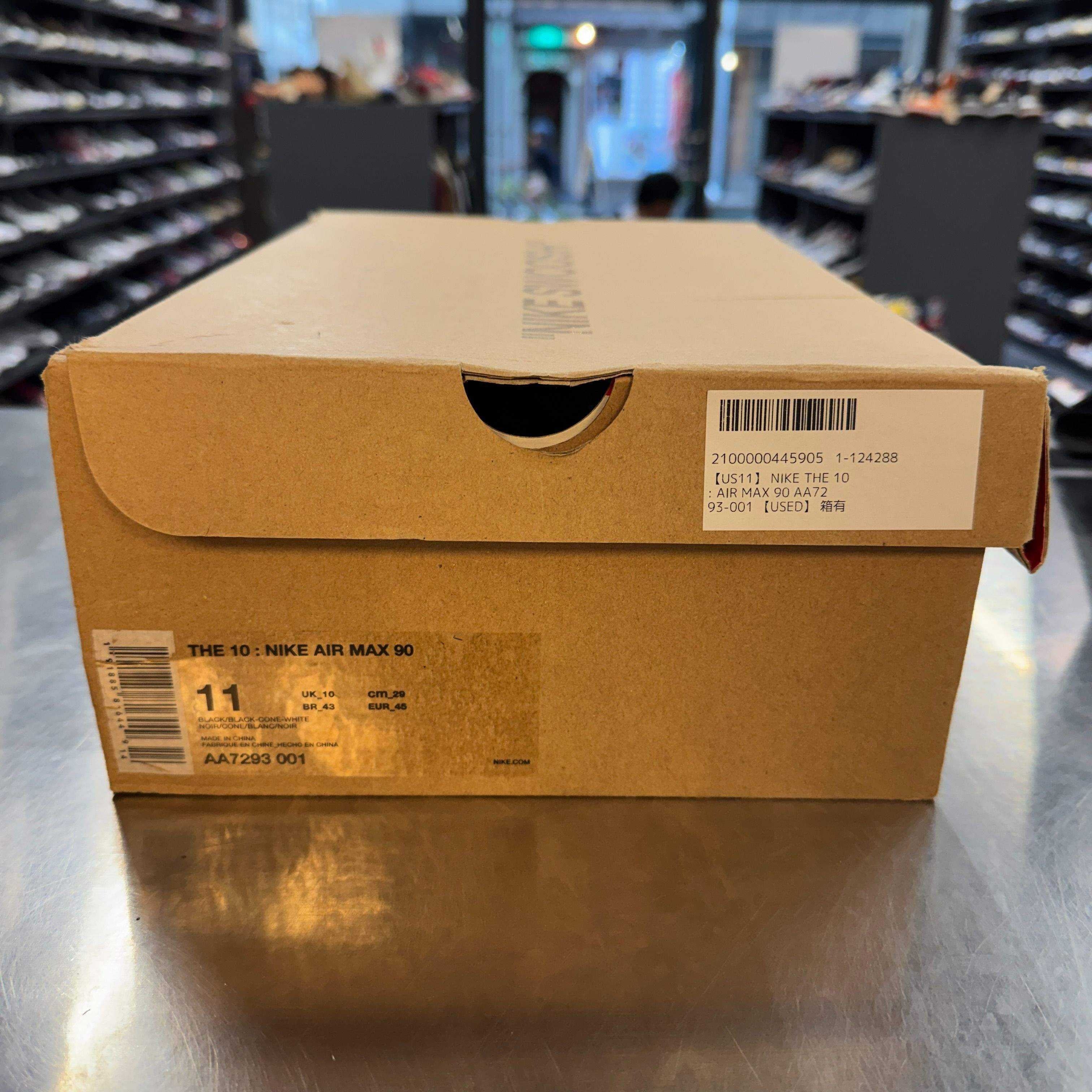【US11】 NIKE THE 10 : AIR MAX 90 AA7293-001 【USED】