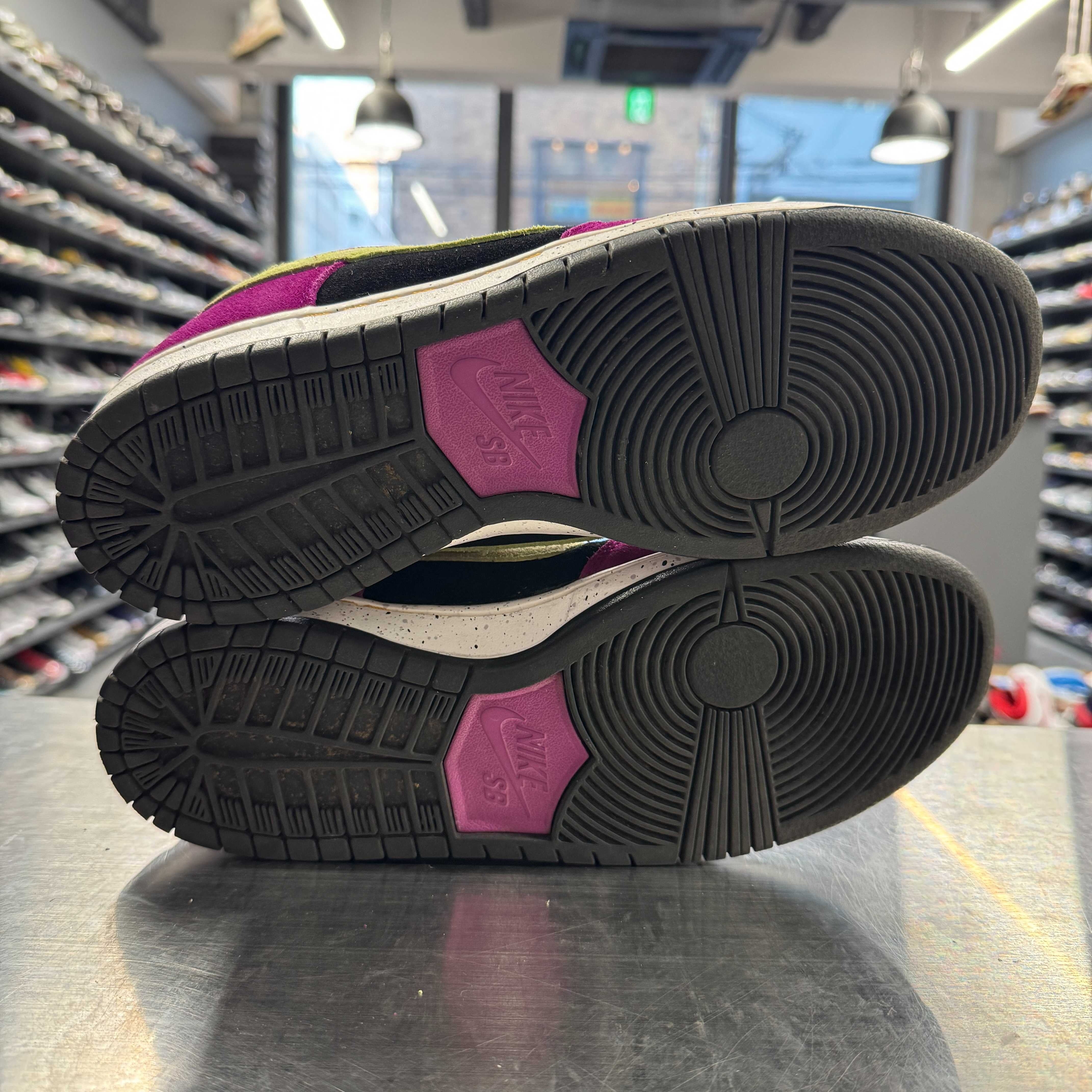 【US10.5】 NIKE SB SB DUNK LOW PRO RED PLUM BQ6817-501 【USED】