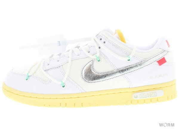 【US8】 NIKE DUNK LOW LOT1 OFF-WHITE 1 OF 50 1 DM1602-127 【DS】
