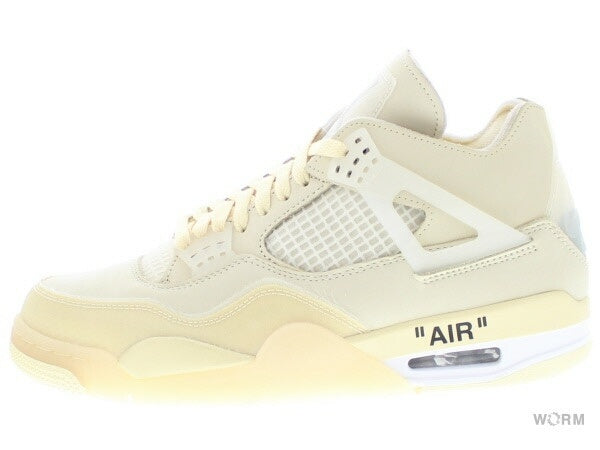 【US9.5】 WMNS AIR JORDAN 4 SP OFF WHITE CV9388-100 【DS】