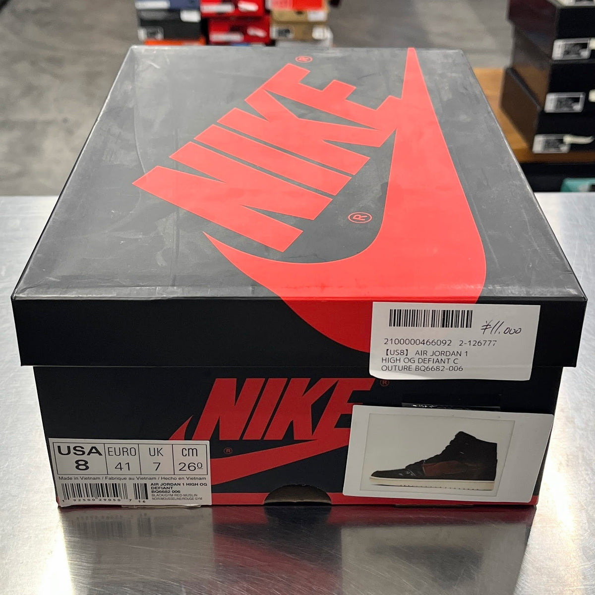 【US8】 AIR JORDAN 1 HIGH OG DEFIANT COUTURE BQ6682-006 【USED】